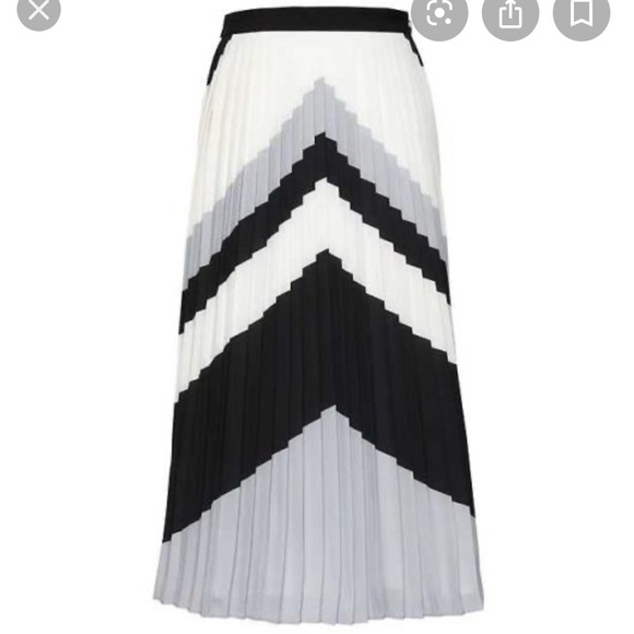 Chevron pleated skirt - Picture 1 of 4